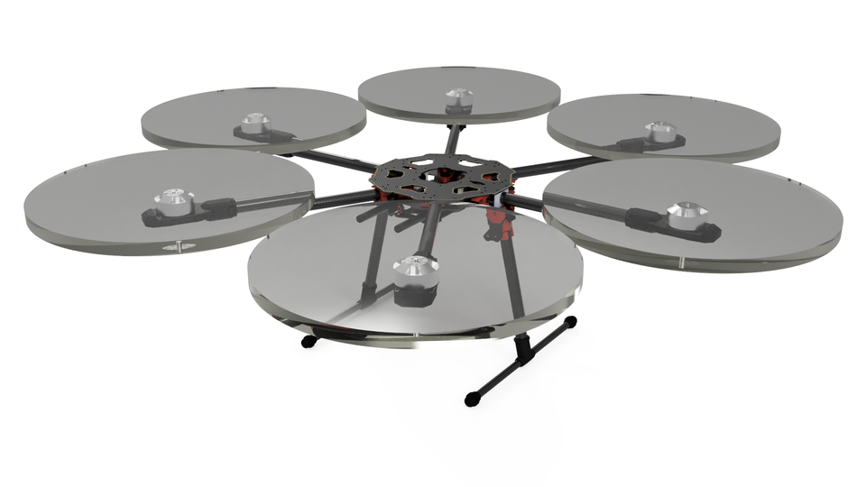 drone frame cad model